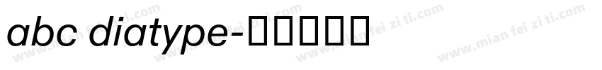 abc diatype字体转换